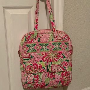 Pink & green Vera Bradley Tote